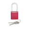 Panduit Aluminum Body Padlock, Long Shackle, Red PSL-7-LS - alternate 1